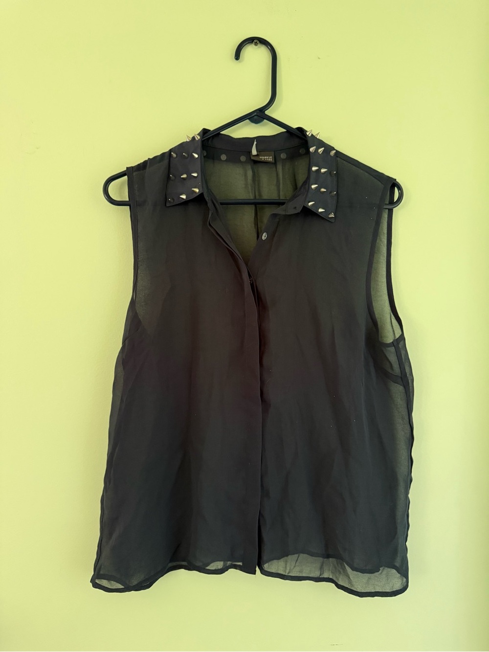 Urban Outfitters Sheer Studded Tank Top